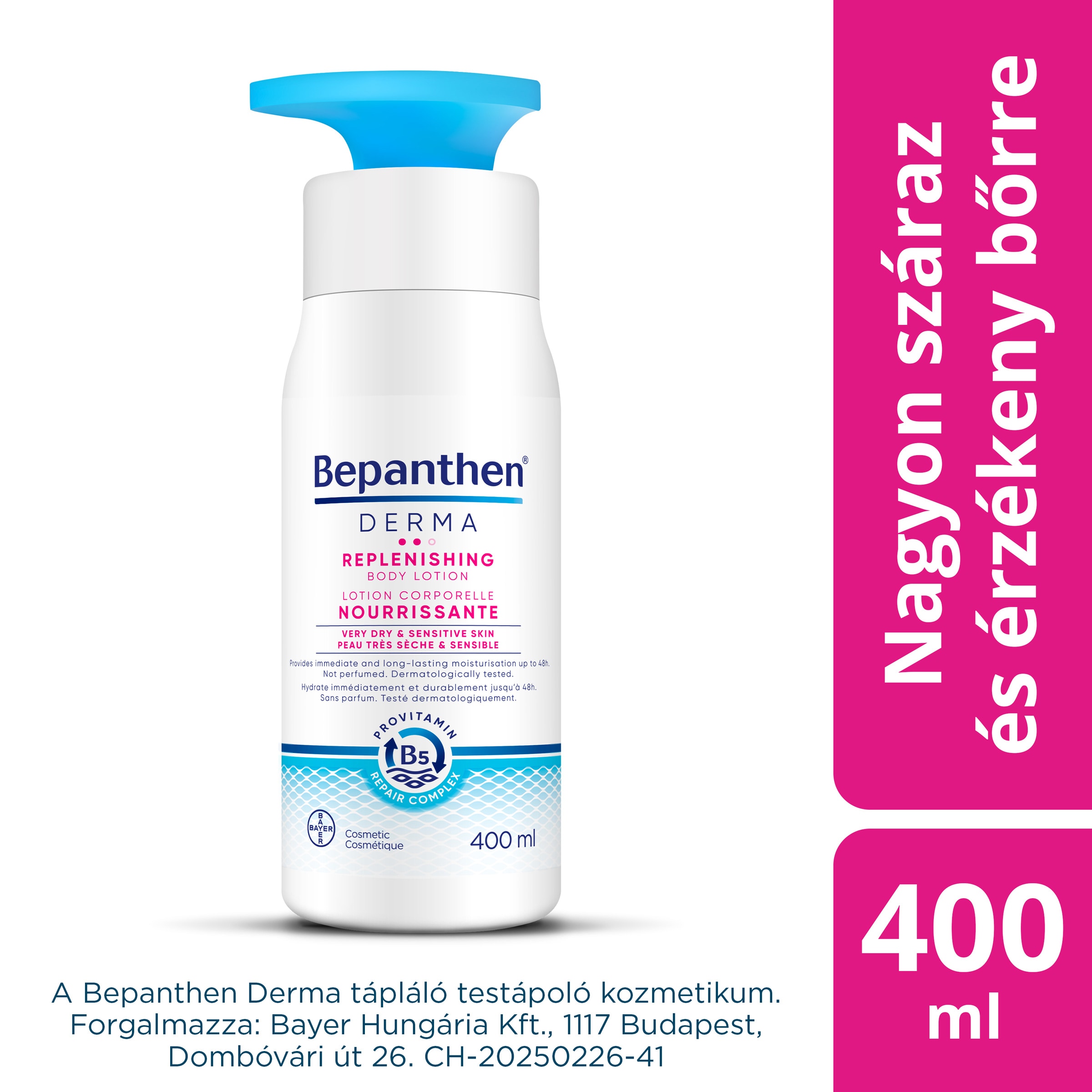 Bepanthen Derma Tápláló testápoló 400ml
