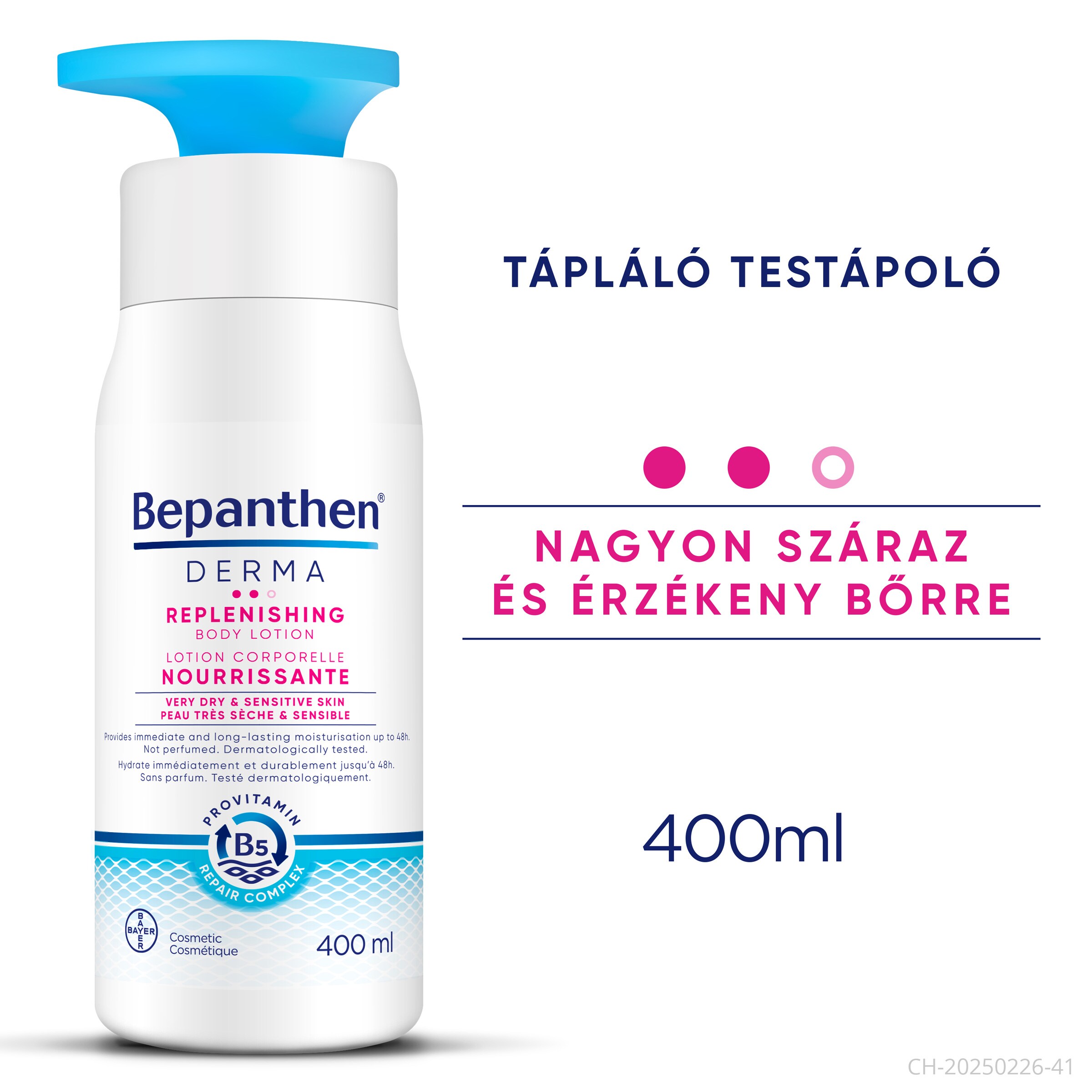 Bepanthen Derma Tápláló testápoló 400ml
