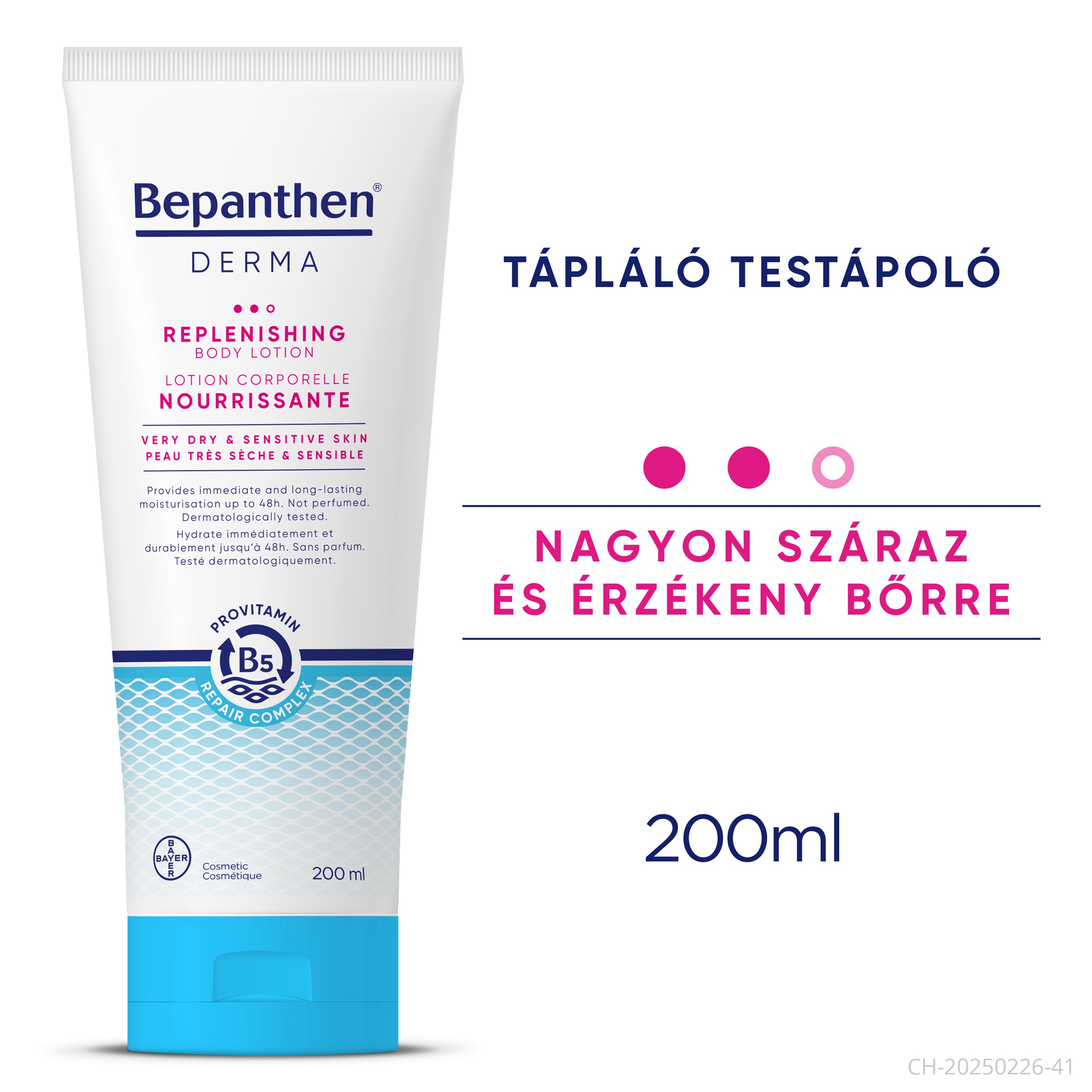 Bepanthen Derma Tápláló testápoló 200ml