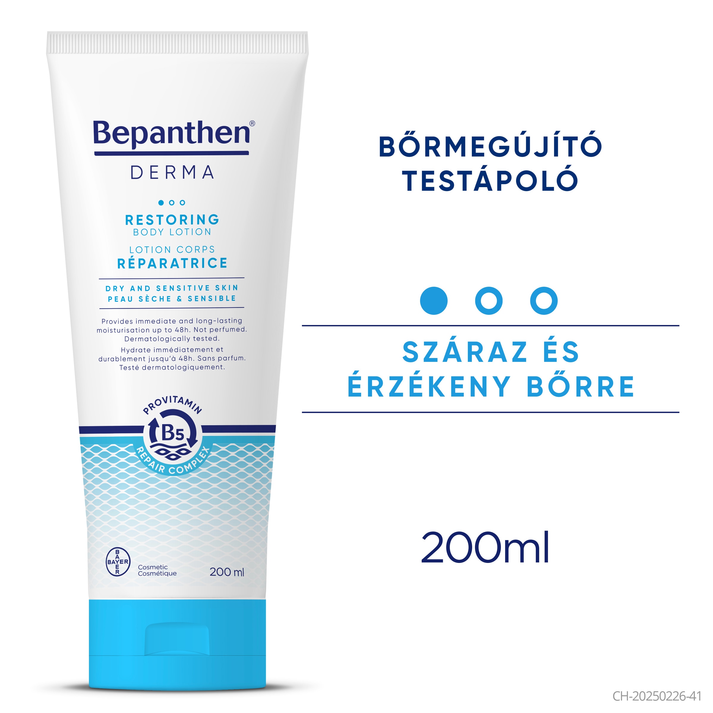 Bepanthen Derma Bőrmegújító testápoló 200ml